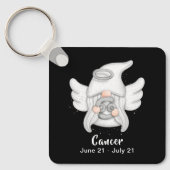 Gnome Kanker Astrologie Teken Engel Sleutelhanger (Voorkant)
