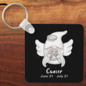 Gnome Kanker Astrologie Teken Engel Sleutelhanger (Voorkant)