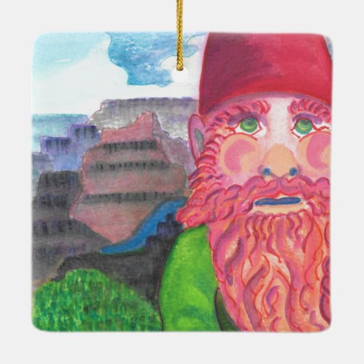 Gnome Keramisch Ornament (Achterkant)