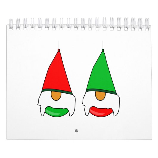 Gnome kerst Bauble Kalender (Hoes)