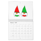 Gnome kerst Bauble Kalender (Feb 2027)