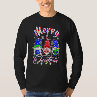 Gnome Kerst Pyjama Tuin Prettig Kerstfeest Matchin T-shirt