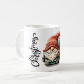 Gnome Kerst vakantie design koelbox Koffiemok (Voorkant links)