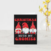 Gnome Kerst Vrolijk Kerstgezin Matching Ch Kaart (Gele Bloem)