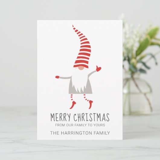 Gnome Kerstmis (Staand voorkant)