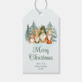 Gnome Kerstmis Cadeaulabel (Voorkant)