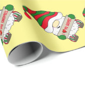 Gnome Kerstmis Cadeaupapier (Rol Hoek)