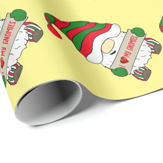 Gnome Kerstmis Cadeaupapier (Rol Hoek)