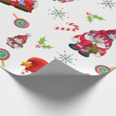 Gnome Kerstmis Cadeaupapier (Hoek)