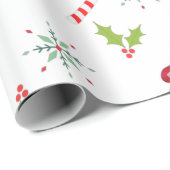 Gnome Kerstmis Cadeaupapier (Rol Hoek)