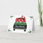 Gnome Kerstmis Feestdagen Kaart (Voorkant)
