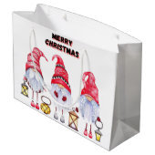 Gnome Kerstmis Groot Cadeauzakje (Achterkant Gekanteld)