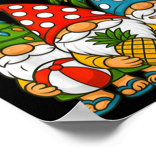 Gnome Kerstmis in juli met mijn Gnomies Summer Vac Poster (Hoek)