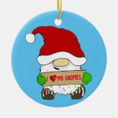 Gnome Kerstmis Keramisch Ornament (Voorkant)