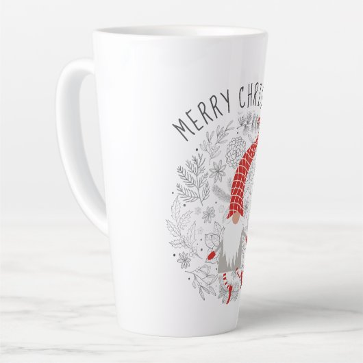 Gnome Kerstmis Latte Mok (Linkerhoek)