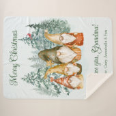 Gnome Kerstmis Sherpa Deken (Voorkant (horizontaal))