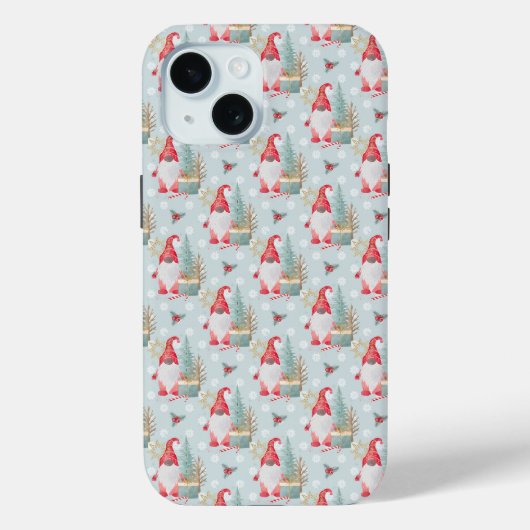 Gnome Kerstpatroon Case-Mate iPhone Case (Achterkant)