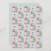 Gnome Kerstpatroon Feestdagenkaart (Voorkant / Achterkant)
