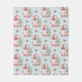 Gnome Kerstpatroon Fleece Deken (Voorkant)