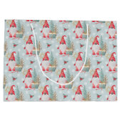 Gnome Kerstpatroon Groot Cadeauzakje (Achterkant)