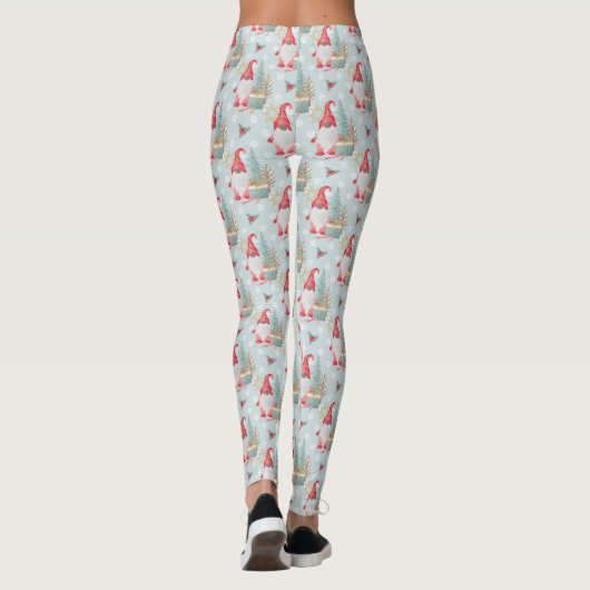 Gnome Kerstpatroon Leggings (Achterkant)
