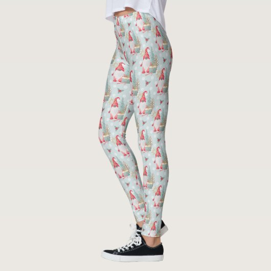 Gnome Kerstpatroon Leggings (Links)