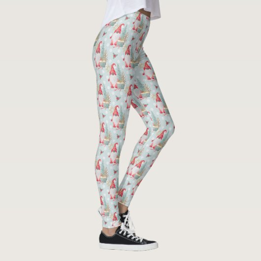 Gnome Kerstpatroon Leggings (Rechts)