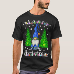Gnome Kerstpyjama Garden Gnome Merry Christus T-shirt