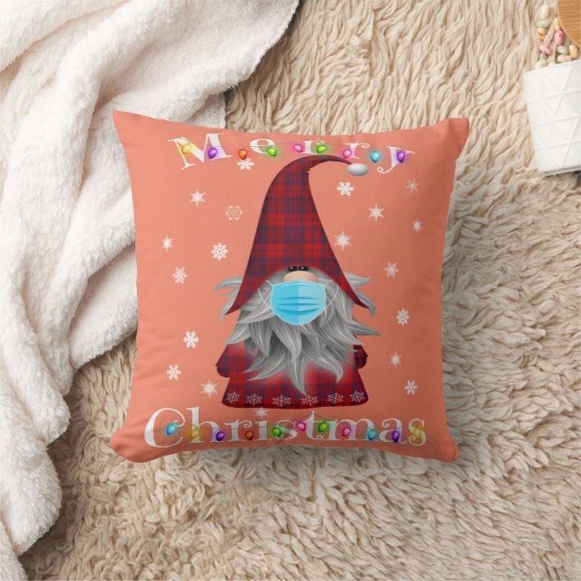 Gnome kerstpyjama's Face Mask - Garden Gnome Kussen (Deken)