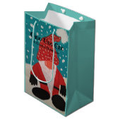 Gnome kersttas medium cadeauzakje (Voorkant Gekanteld)