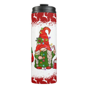 Gnome kerstthermische getumbler thermosbeker