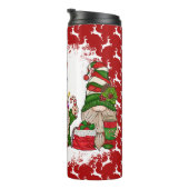 Gnome kerstthermische getumbler thermosbeker (Geroteerd rechts)