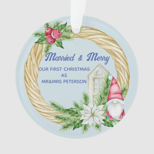 Gnome kerstversiering ornament (voorkant)