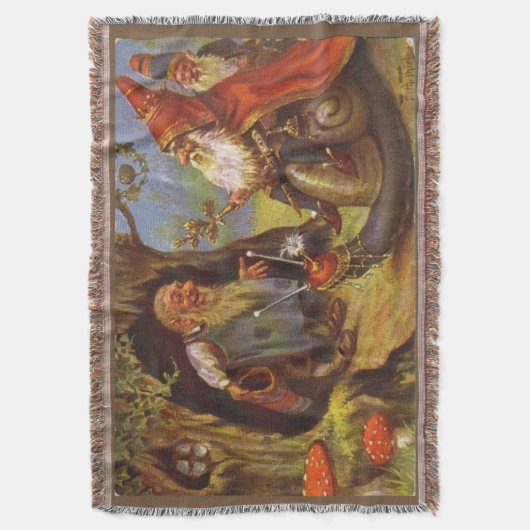 Gnome King Cozy Throw Blanket Deken (Voorkant Verticaal)
