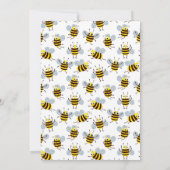 Gnome kleine honingbij baby douche uitnodigingen (Achterkant)