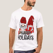 Gnome koppel, vrolijk kerstfeest t-shirt (Voorkant)