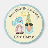 Gnome kruisingspaar Stateroom deurmarkering Magneet (Voorkant)