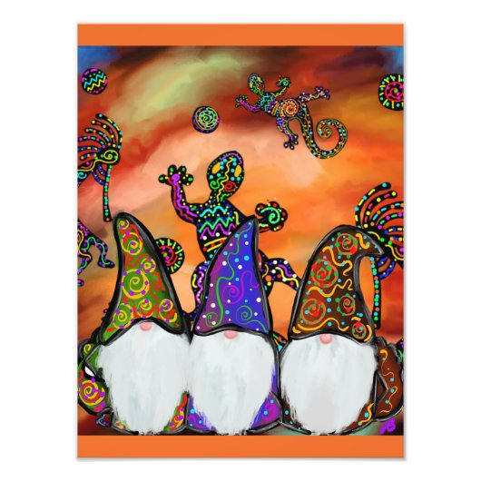 Gnome Kunst Foto Afdruk (Voorkant)