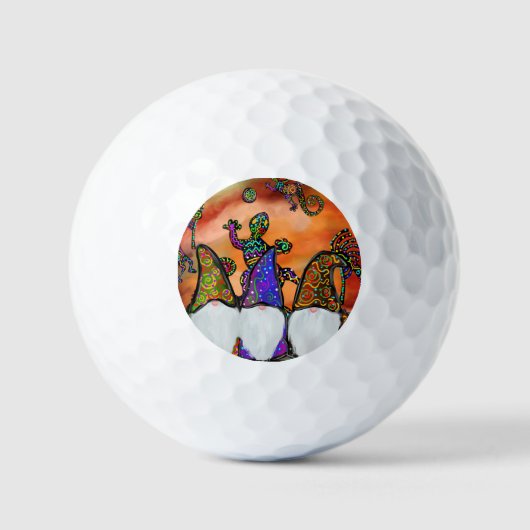 Gnome Kunst Golfballen (Voorkant)