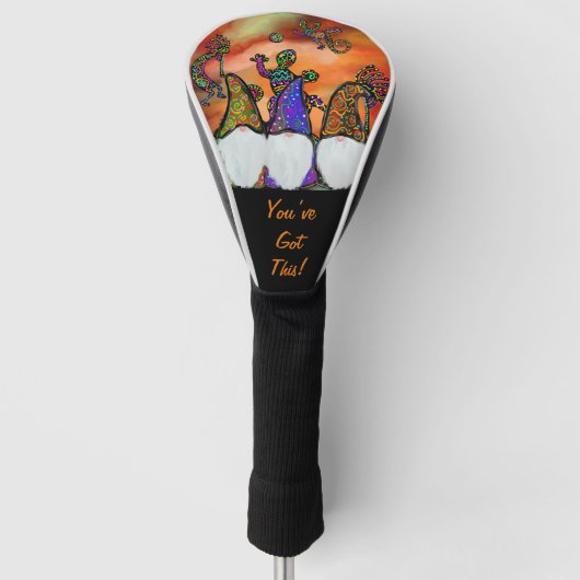 Gnome Kunst Golfheadcover (Voorkant)