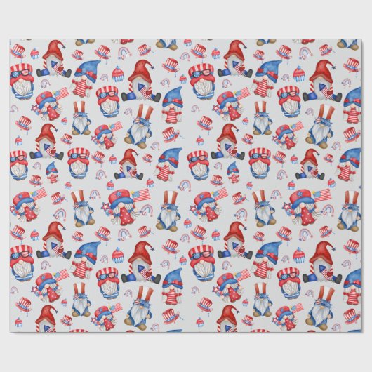 Gnome Labor Day, de Amerikaanse feestdag Cadeaupapier (Vlak)