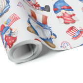 Gnome Labor Day, de Amerikaanse feestdag Cadeaupapier (Rol Hoek)