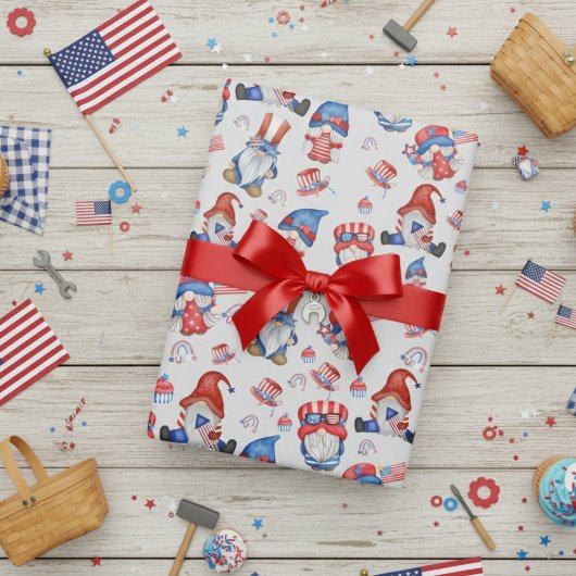 Gnome Labor Day, de Amerikaanse feestdag Cadeaupapier