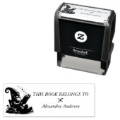 Gnome Leesboek Leraar Booklover Zelfinktende Stempel (In situ)