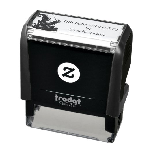 Gnome Leesboek Leraar Booklover Zelfinktende Stempel (Product)
