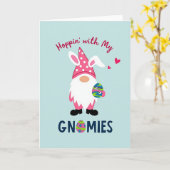 Gnome Lentekaart Kaart (Gele Bloem)