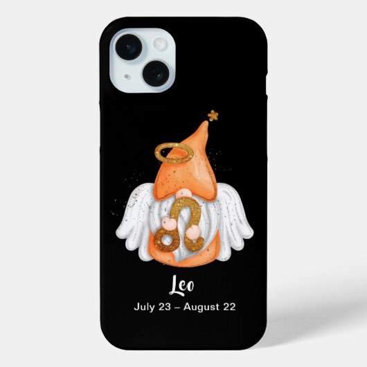Gnome Leo Astrology Sign Angel Case-Mate iPhone Case (Achterkant)