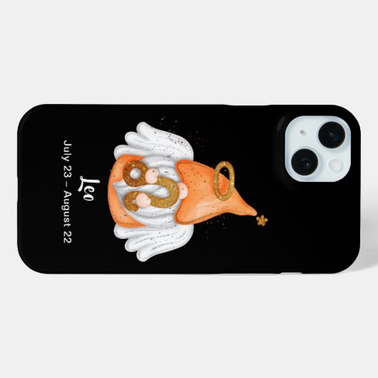 Gnome Leo Astrology Sign Angel Case-Mate iPhone Case (Achterkant (horizontaal))