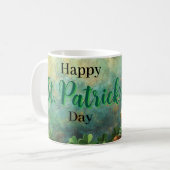 Gnome Leprechaun en Pot of Gold St. Patrick's Day Koffiemok (Voorkant links)