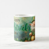 Gnome Leprechaun en Pot of Gold St. Patrick's Day Koffiemok (Center)